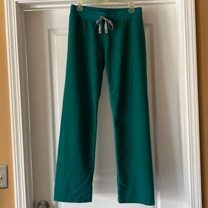Figs Hunter Green Scrub Pants